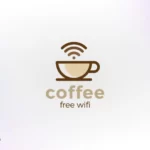 Coffee Cup WiFi Logo Vector Free Download