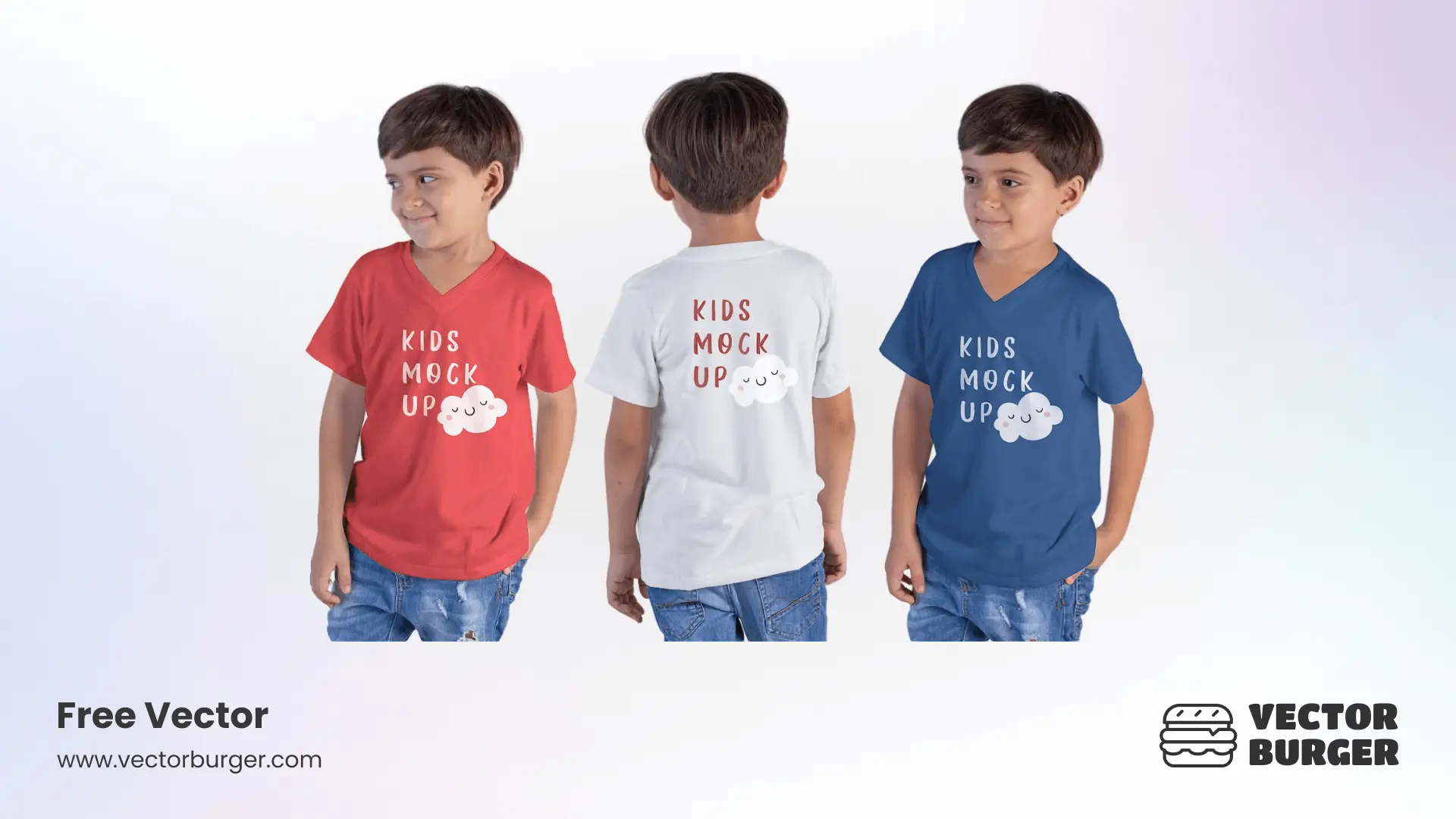 Kids Shirt Mockup Vector Free Download