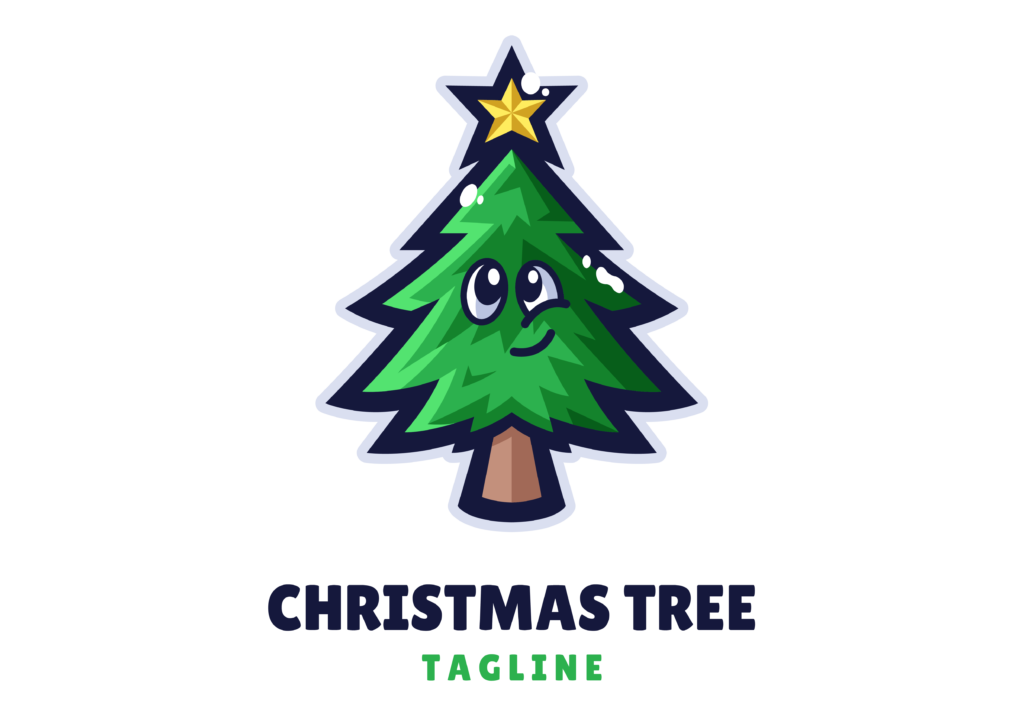 Christmas Tree Logo Vector